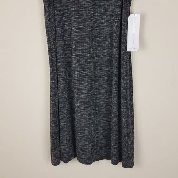 Almost Famous Black Marled Sleeveless Mock Neck Dress - Picture 3 of 7